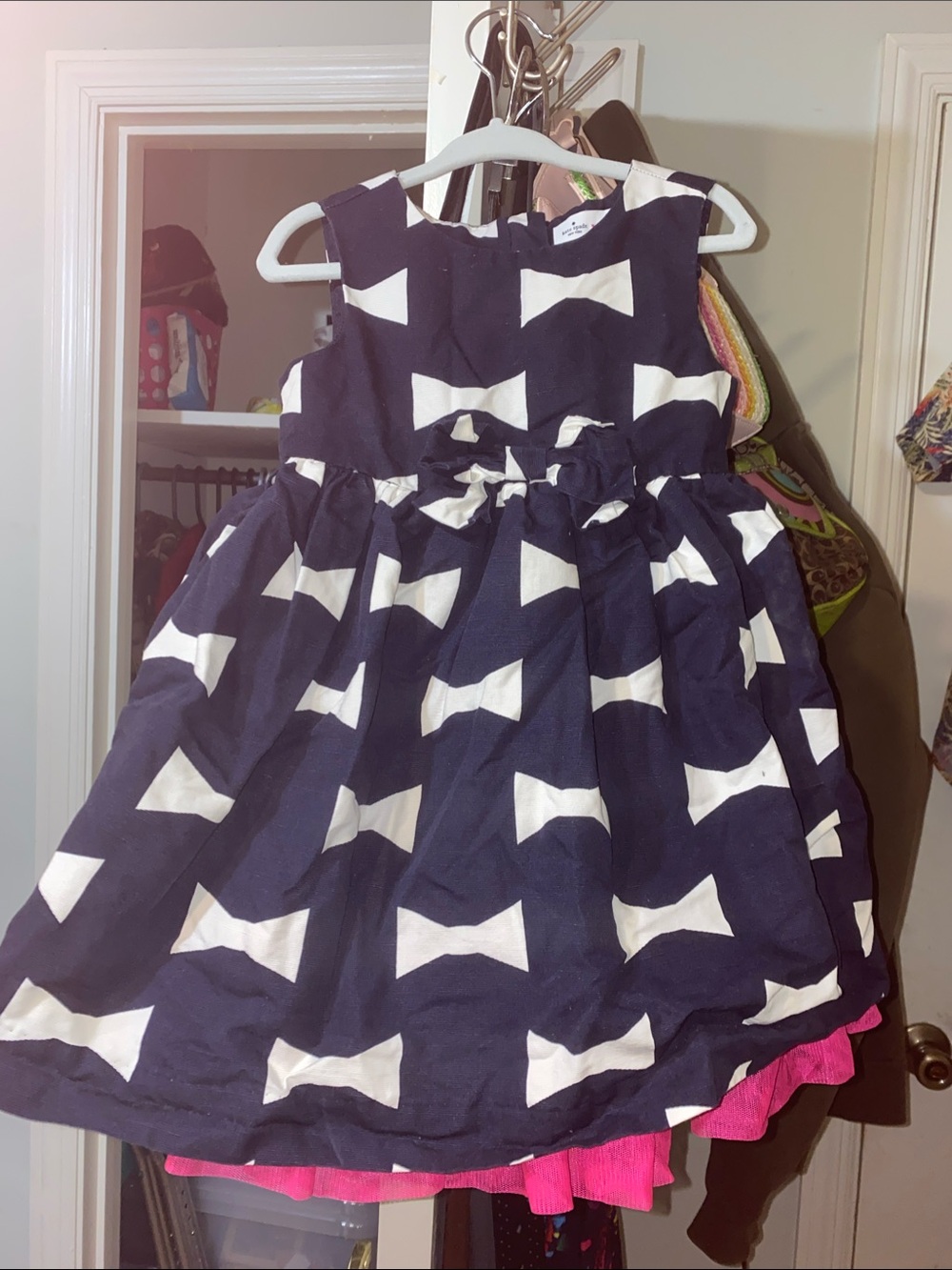 Kate spade Baby Gap Classic Navy Bow-Print Party Dress for Girls